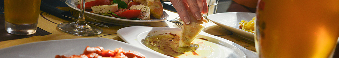 Eating Mediterranean at Baba's Kitchen Mediterranean restaurant in Newbury Park, CA.